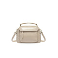 Clavia Milky White Leather Camera Crossbody Bag – Elegant Soft Crossbody for Women