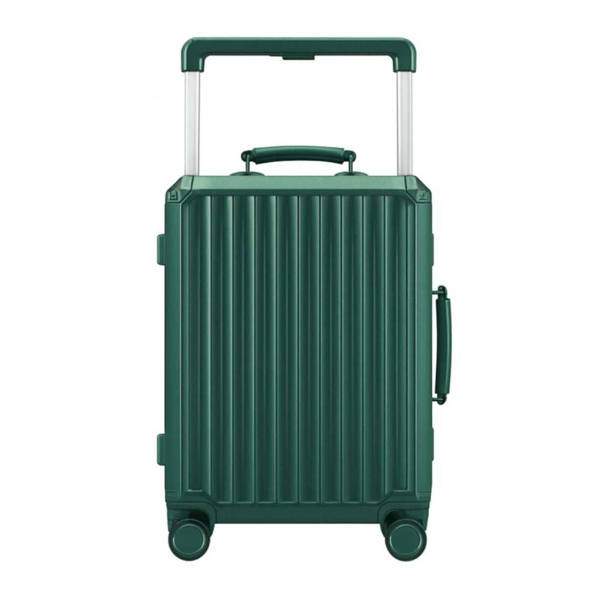 Fortex 24 Inch Dark Green Check In Suitcase – Aluminum Frame Hard Shell Luggage
