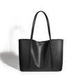 Metro Leather Tote Bag – Classic Black