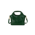 Retro Grace Emerald Green Leather Tote Crossbody Bag – Chic Crossbody for Women NZ