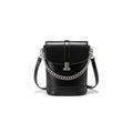 Retro Luxe Mini Crossbody Bag – Black