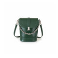 Retro Luxe Mini Crossbody Bag – Emerald Green