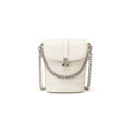 Retro Luxe Mini Crossbody Bag – Ivory White
