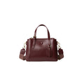 Retro Muse Oil Wax Leather Tote Bag – Wine Red