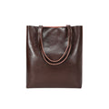 Urban Essential Coffee Brown Oil-Waxed Leather Tote Bag