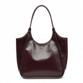 Urban Elegance Burgundy Leather Tote Bag – Large Women’s Handbag NZ
