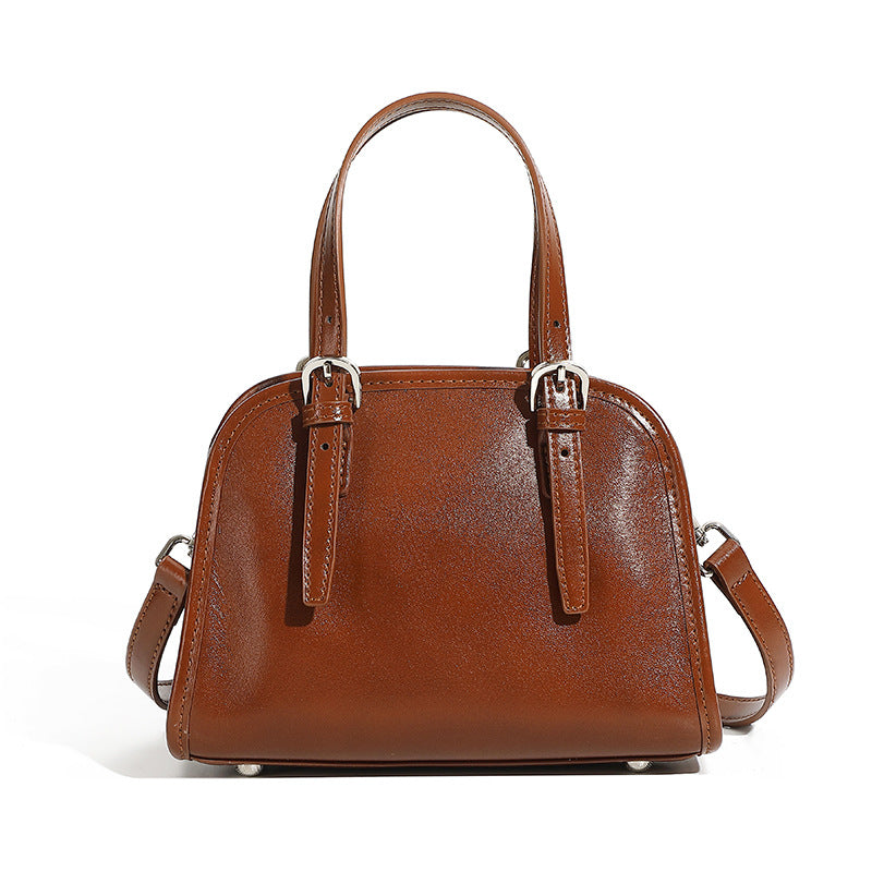 Urban Grace Chestnut Brown Crossbody Shoulder Bag – Leather Handbag