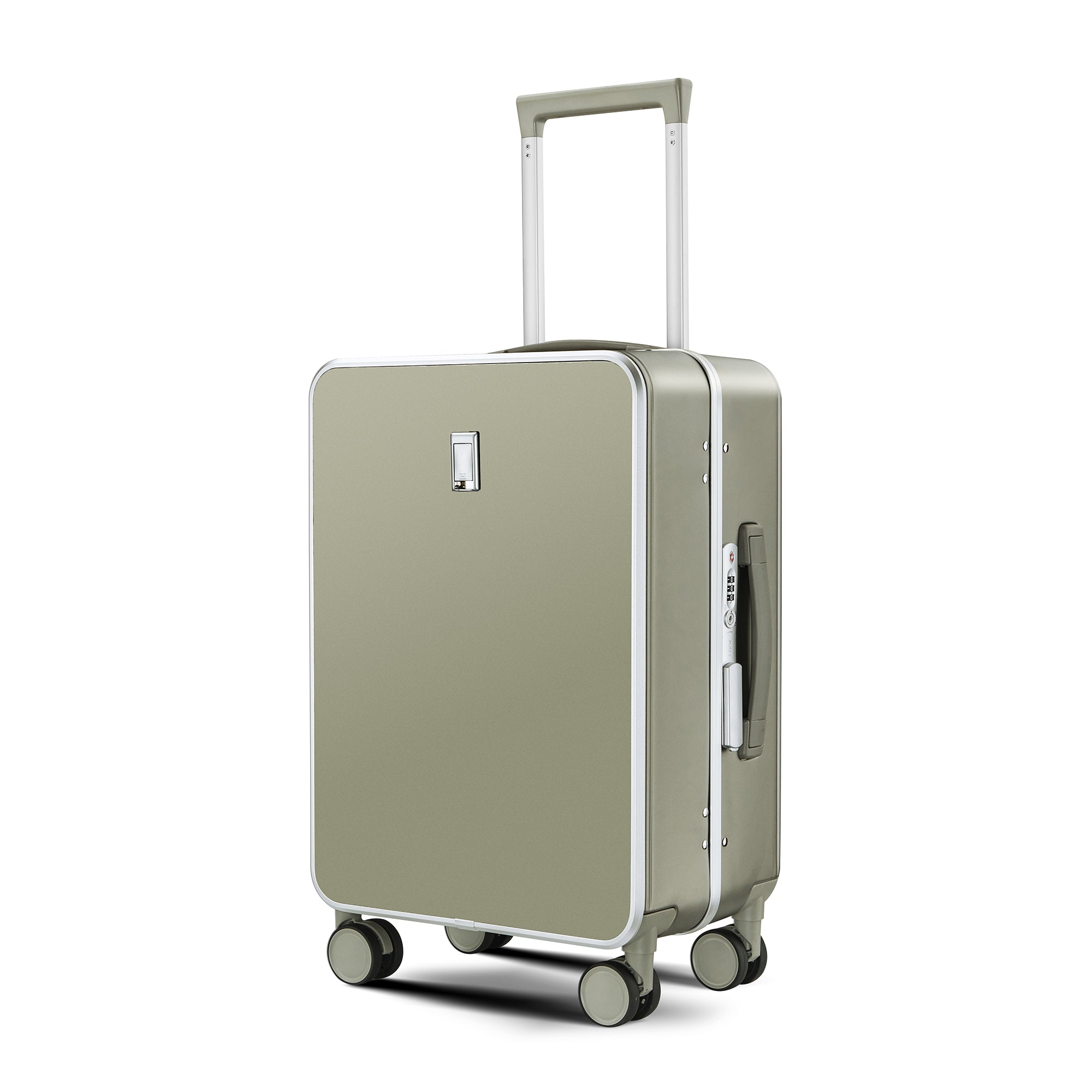 Nordiva Classic 24 Inch Titanium Silver Check-In Suitcase