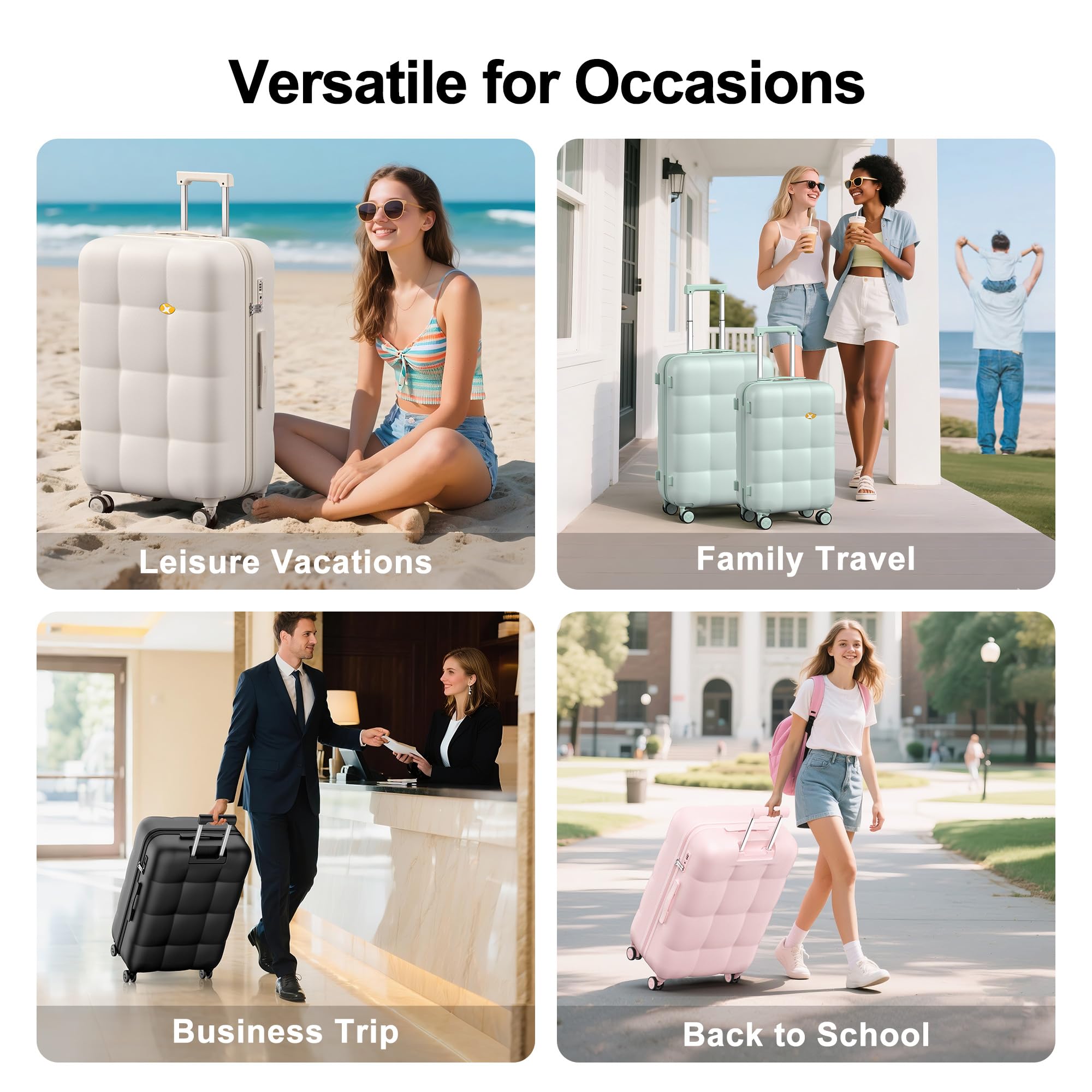 CloudLite 28 Inch Large Check In Luggage – Mint Green