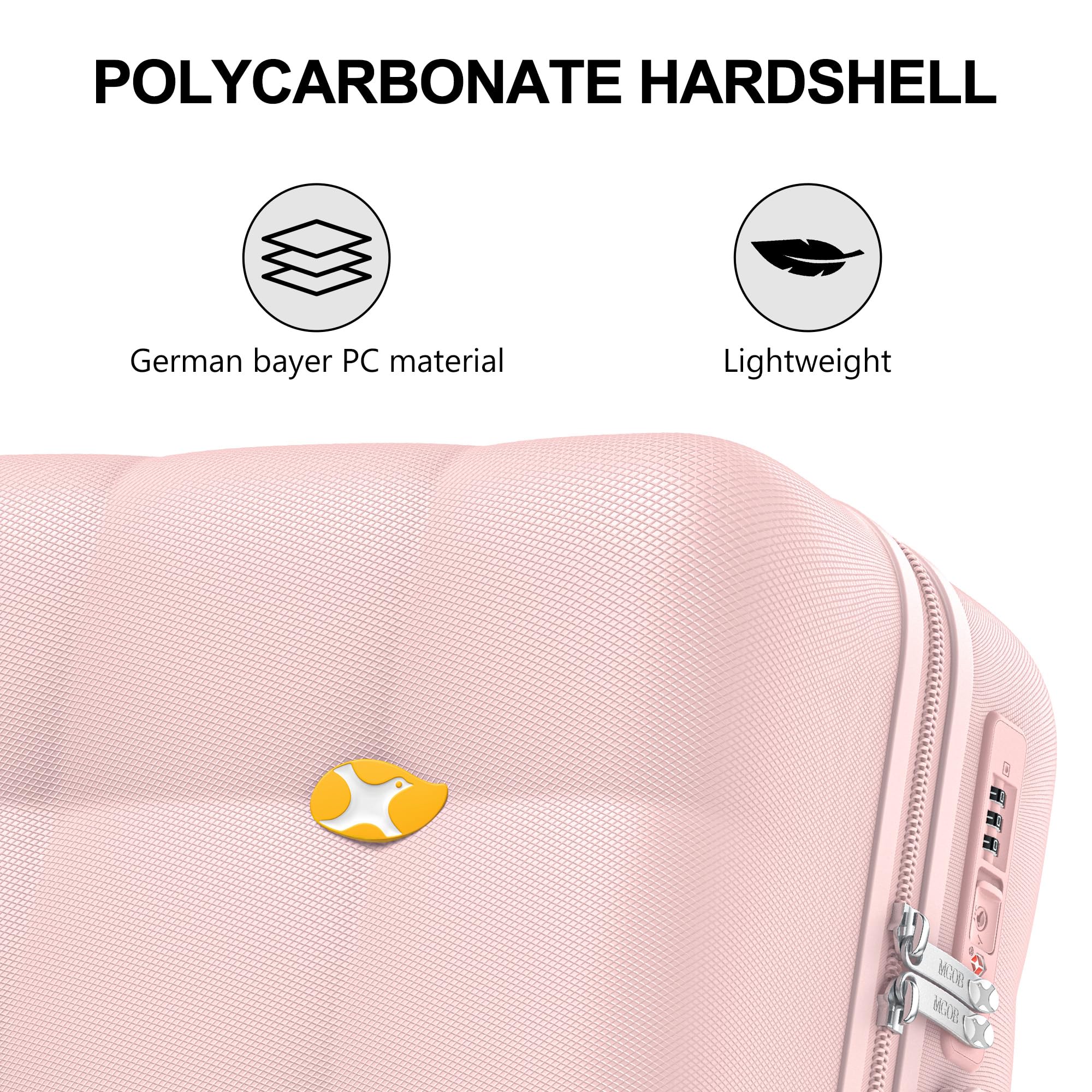 CloudLite 28 Inch Large Check In Luggage – Blush Pink