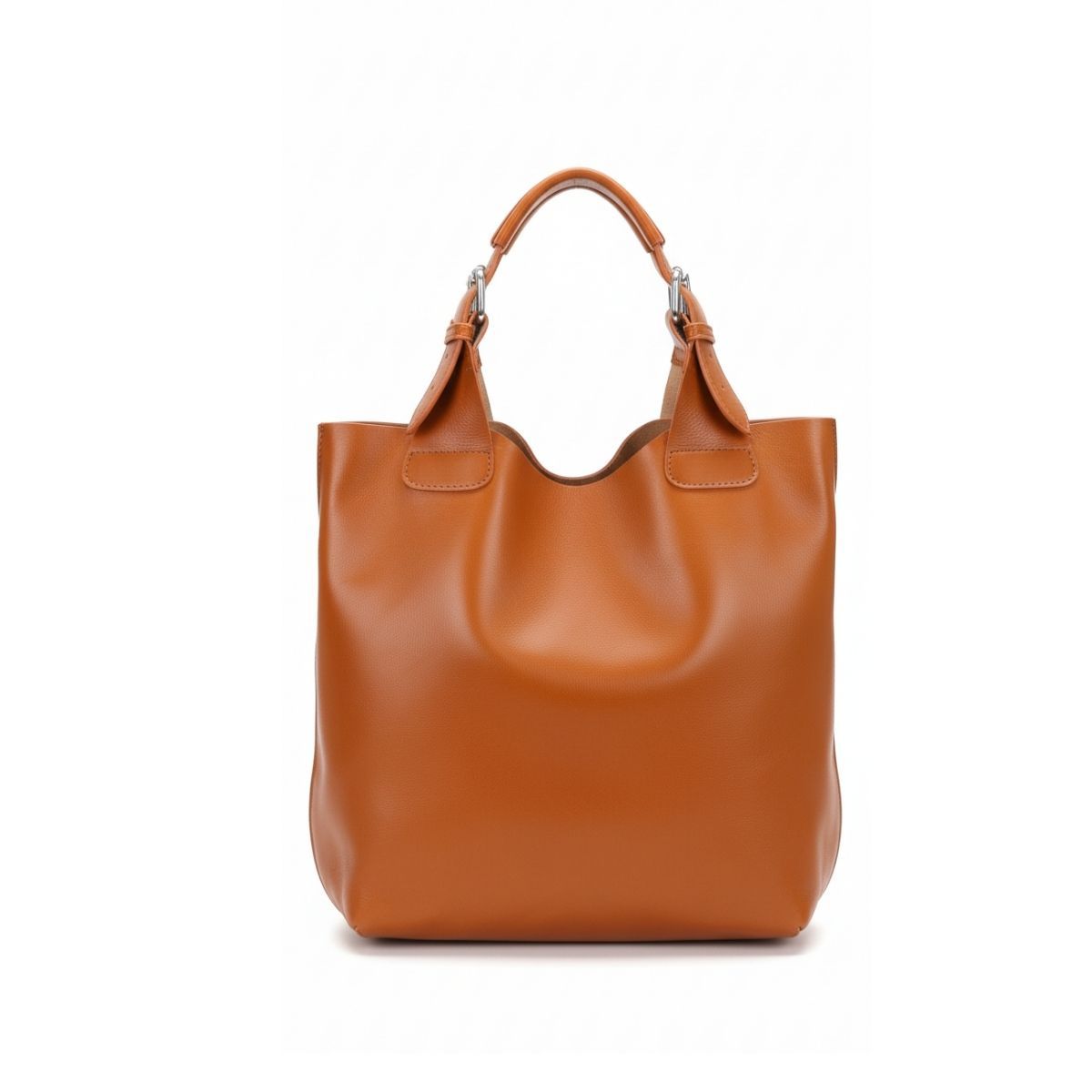 Comfy Chic Leather Tote Bag – Sunset Yellow