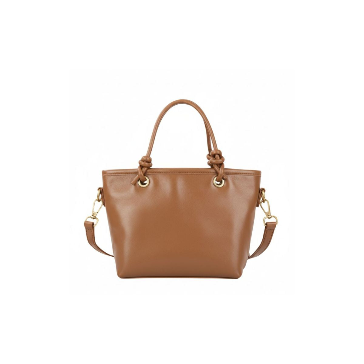 Lumo Mini Grace Oil Wax Leather Mini Tote Bag – Caramel Brown