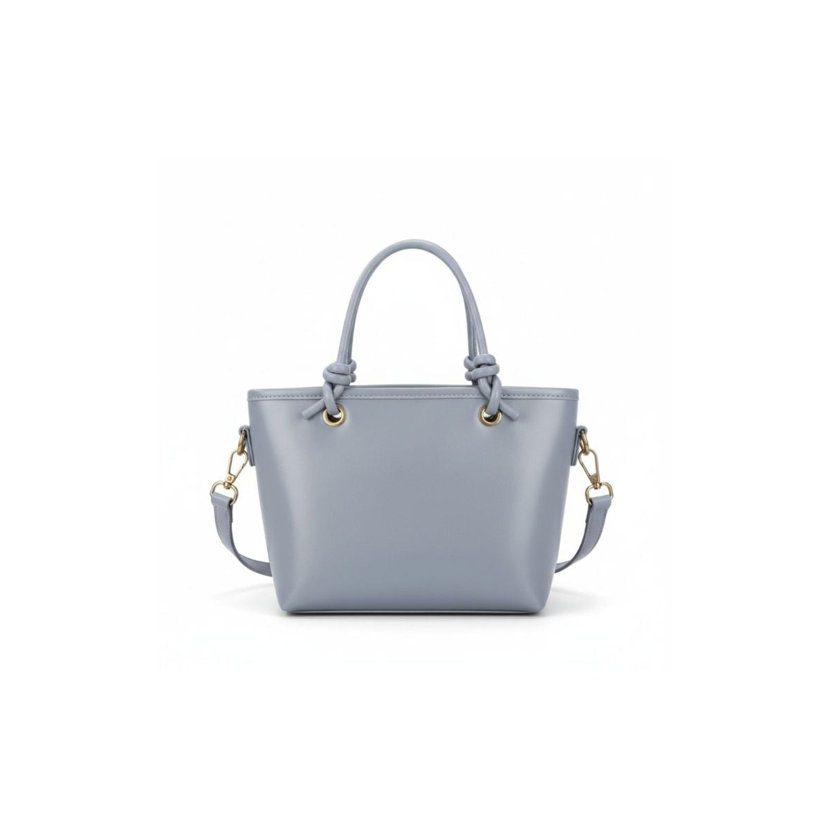 Lumo Mini Grace Oil Wax Leather Mini Tote Bag – Light Grey