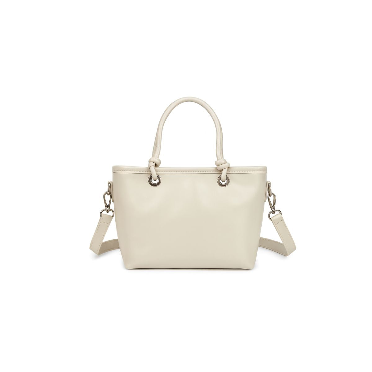Lumo Mini Grace Oil Wax Leather Mini Tote Bag – Milky White