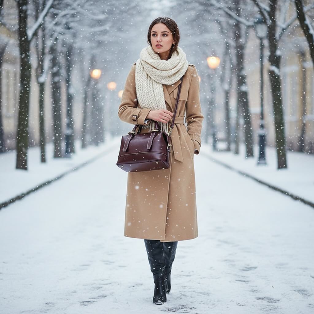 Metro Classic Full-Grain Leather Handbag - Wine Burgundy