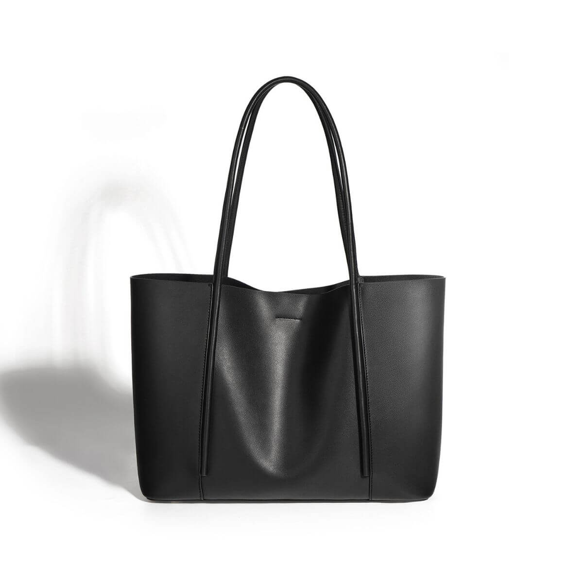 Metro Leather Tote Bag – Classic Black