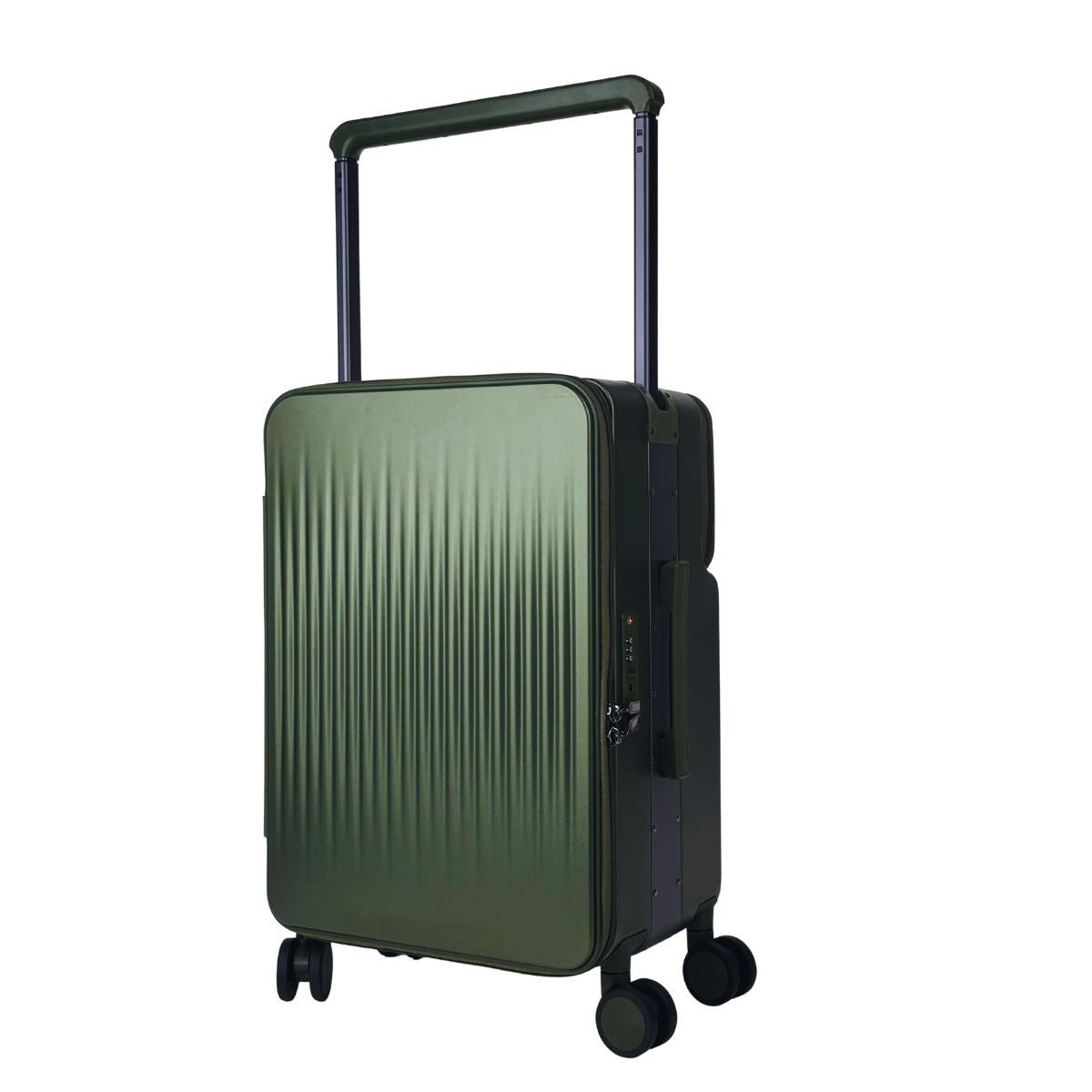 NeoMove 20 Inch Smart Carry-On Suitcase with USB Charging – Green