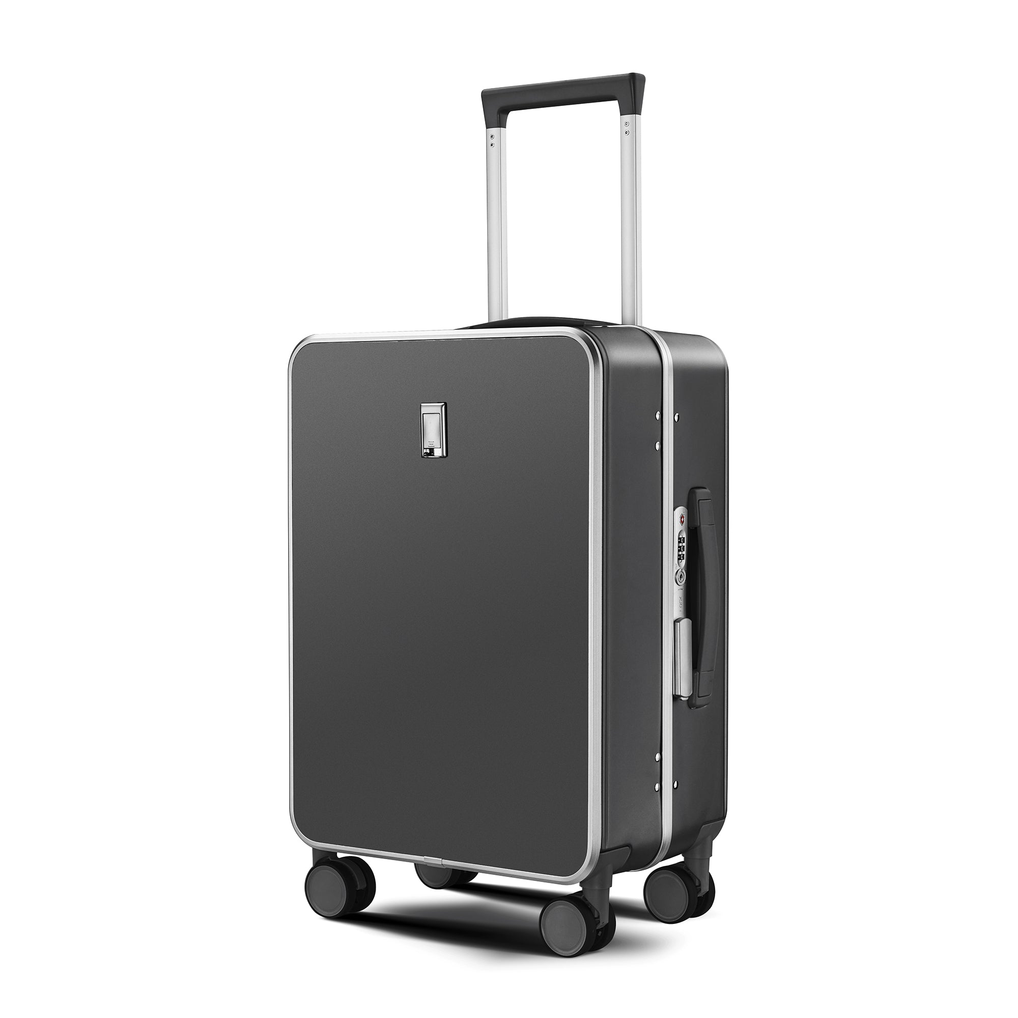 Nordiva Classic 24 Inch Dark Grey Check-In Suitcase