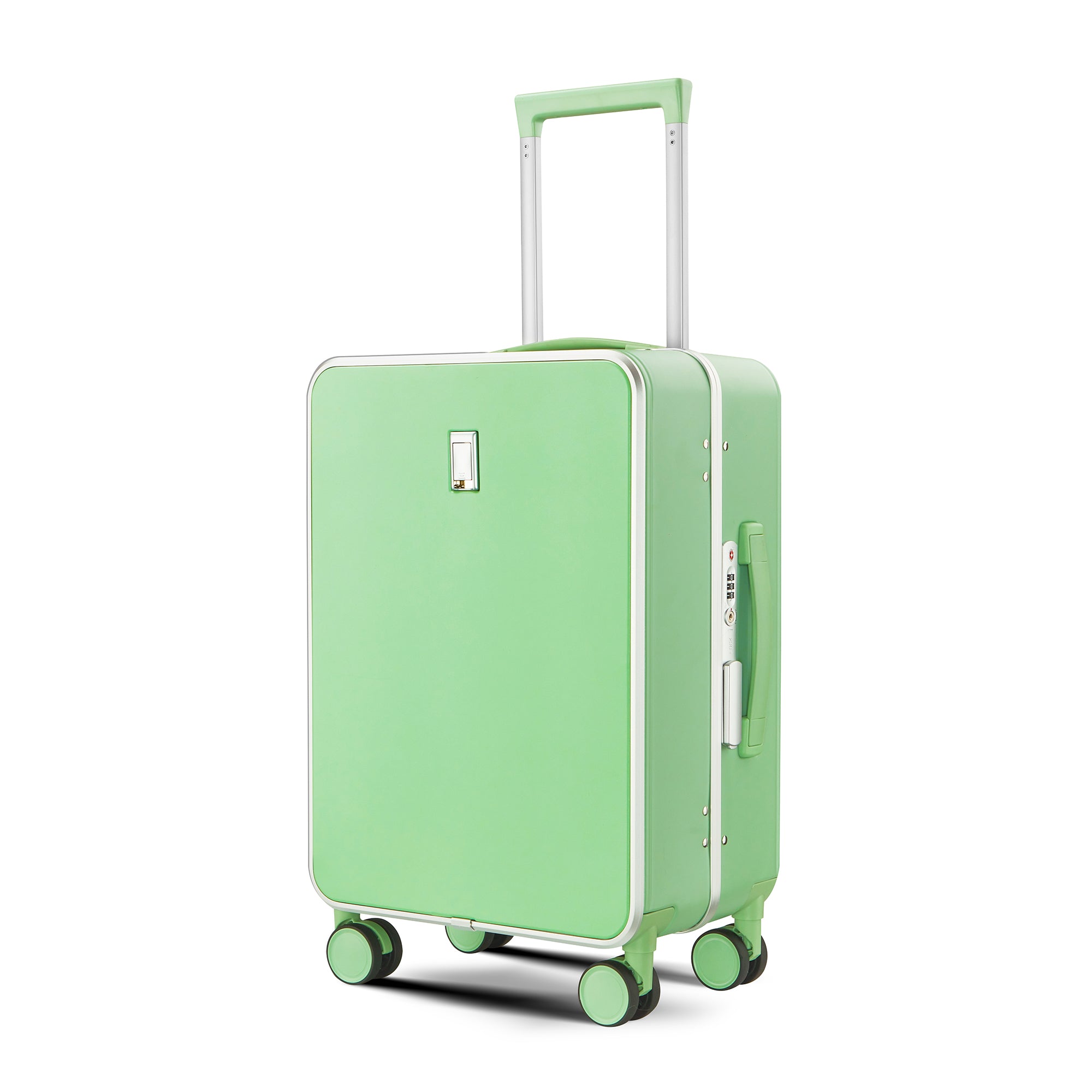 Nordiva Classic 20 Inch Mint Green Carry-On Suitcase