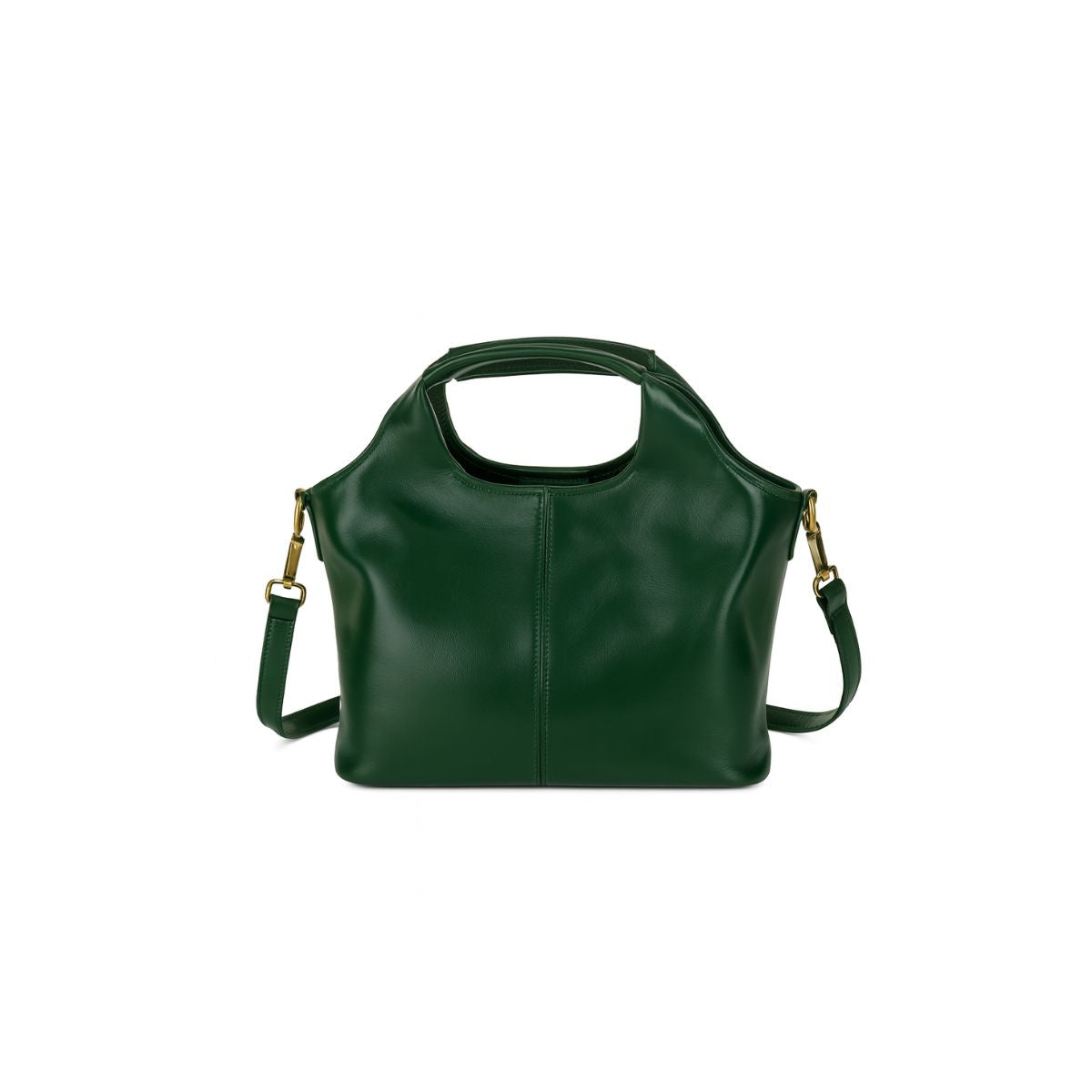 Retro Grace Emerald Green Leather Tote Crossbody Bag – Chic Crossbody for Women NZ