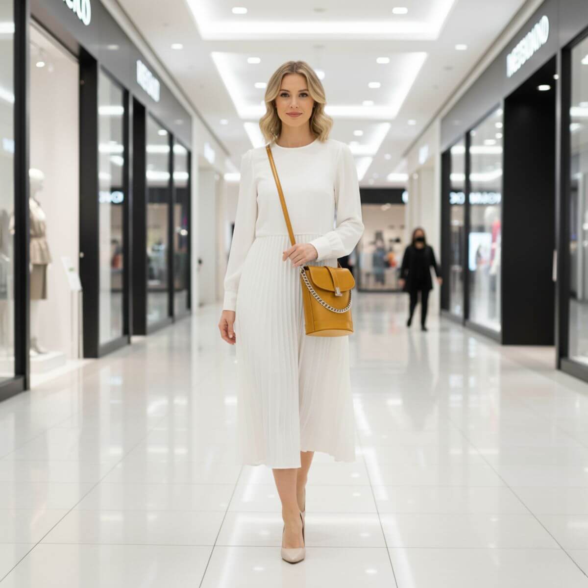 Retro Luxe Mini Crossbody Bag – Caramel Brown