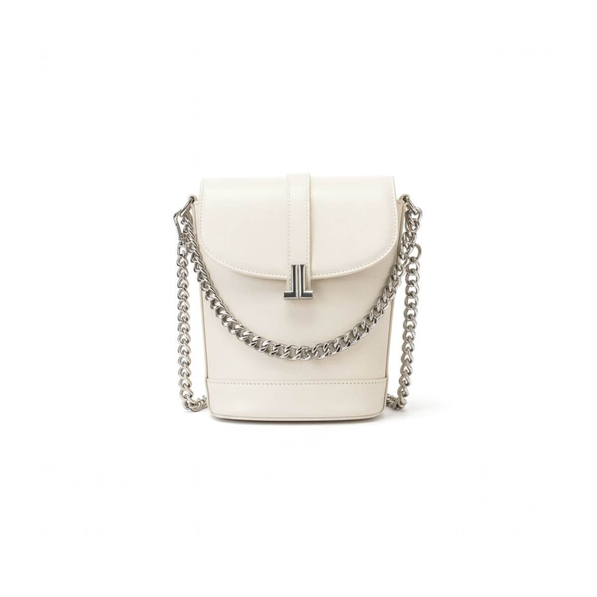 Retro Luxe Mini Crossbody Bag – Ivory White