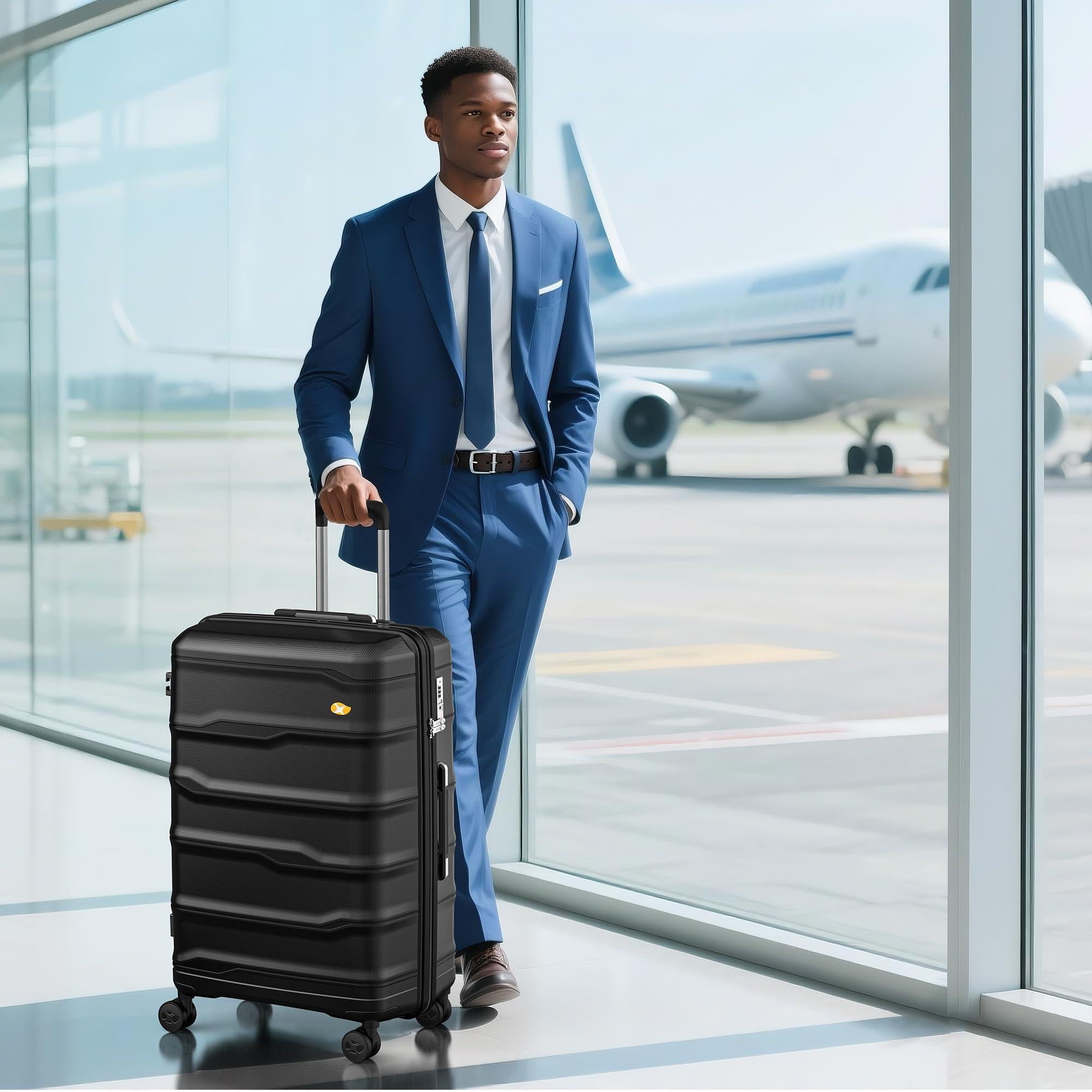VoyEdge 28 inch Large Luggage – Black