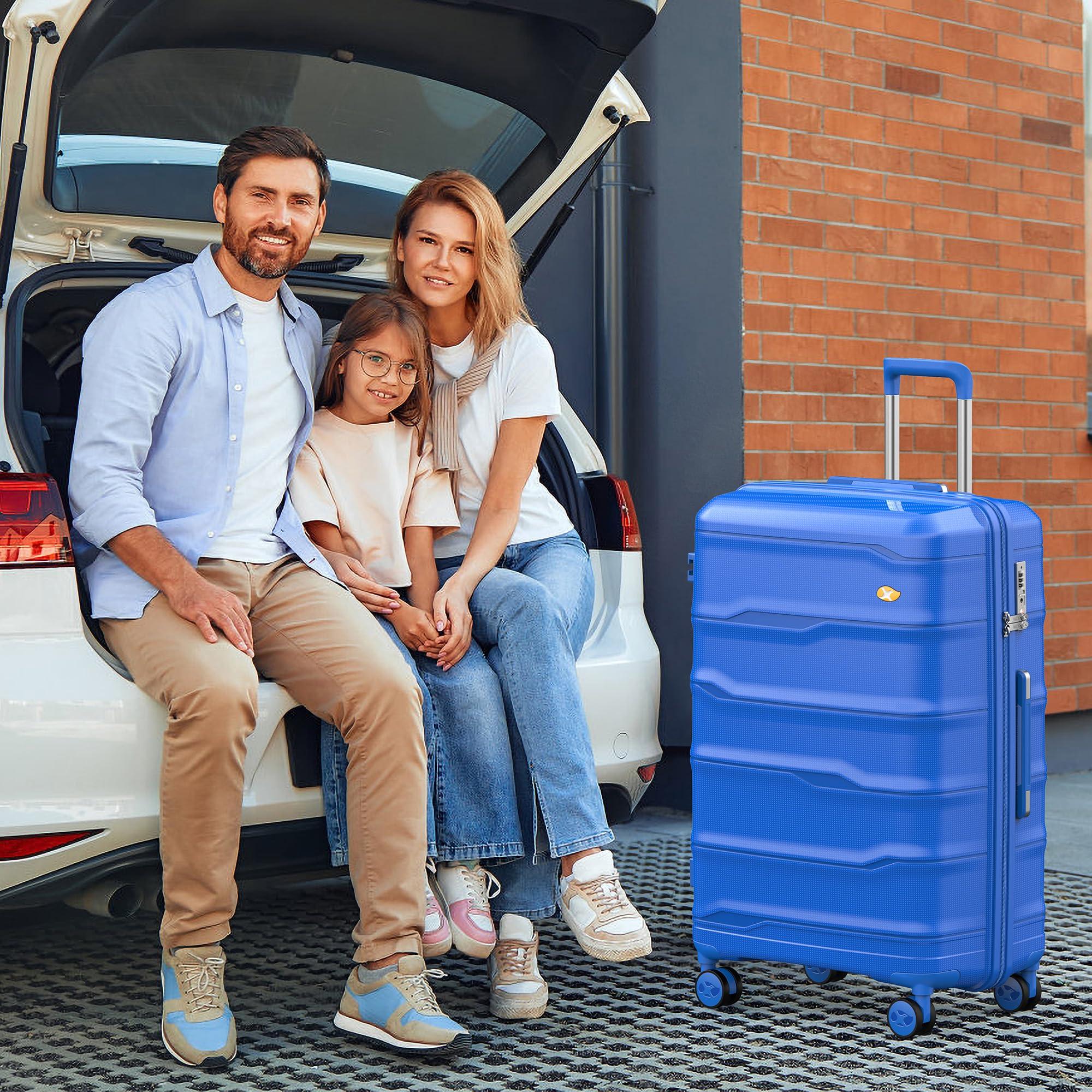 VoyEdge 28 inch Large Check In Luggage – Blue