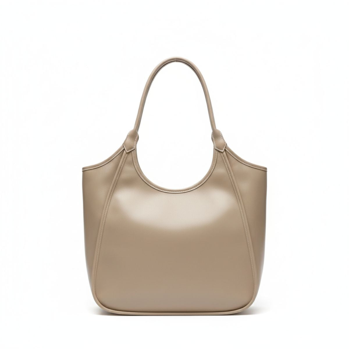 Urban Elegance Beige Leather Tote Bag – Large Everyday Handbag NZ