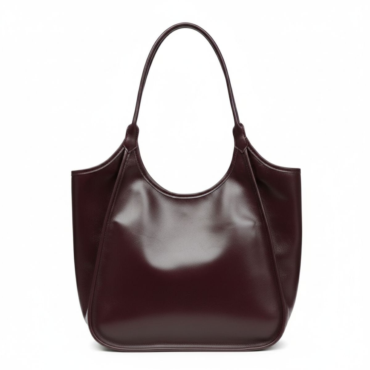 Urban Elegance Burgundy Leather Tote Bag – Large Women’s Handbag NZ