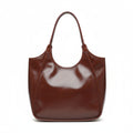 Urban Elegance Coffee Brown Leather Tote Bag – Large Women’s Work Bag NZ