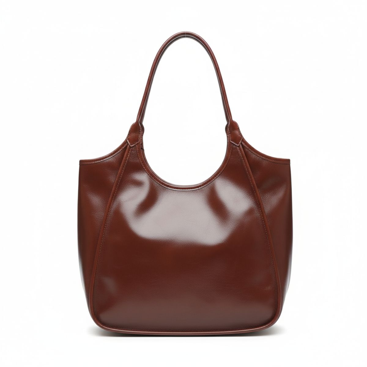 Urban Elegance Coffee Brown Leather Tote Bag – Large Women’s Work Bag NZ